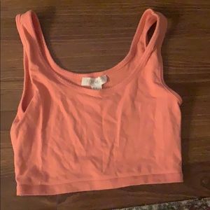 Coral crop top